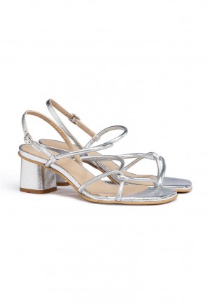 Sandalias LLOYD SANDALS Mujer Plateadas | ITP280435